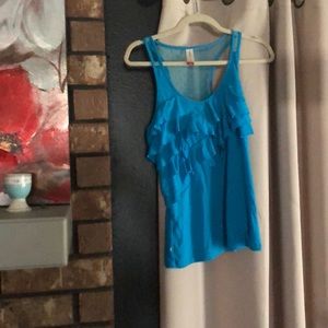 Blue tank top